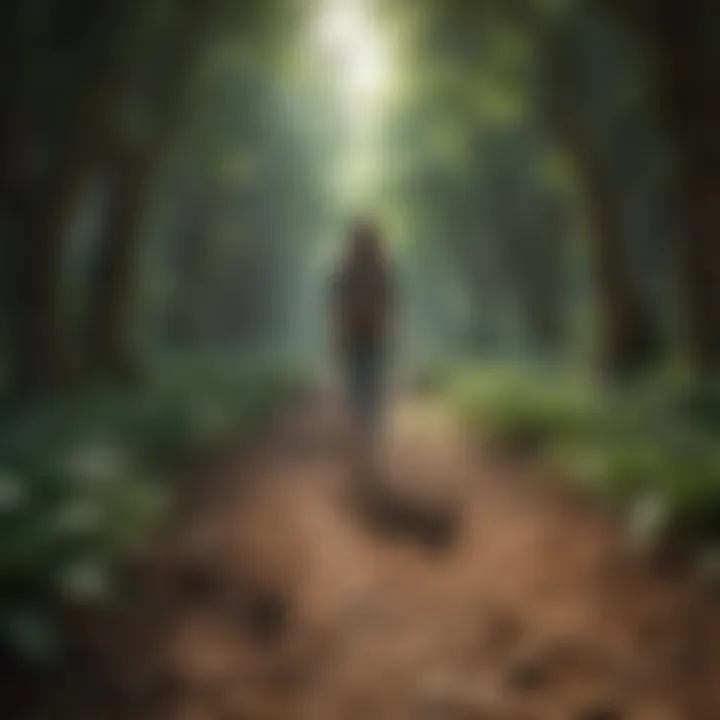 Cultivating Inner Growth Personal Growth Pathway Illustration