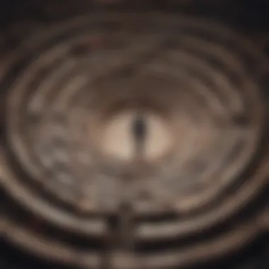 Navigating the Emotional Labyrinth Conceptual artwork of a labyrinth symbolizing the complexity of emotions