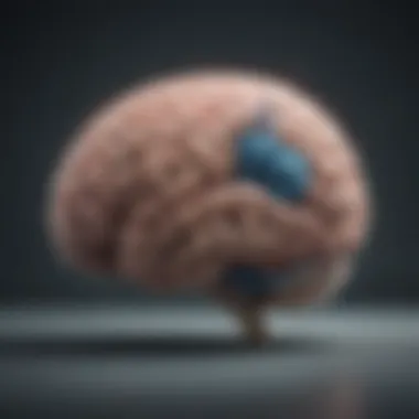 Brain with Anxiety Indicators An illustration of a brain with anxiety indicators highlighted
