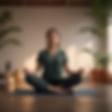 Meditation for Anxiety Management A person meditating in a peaceful environment to manage anxiety