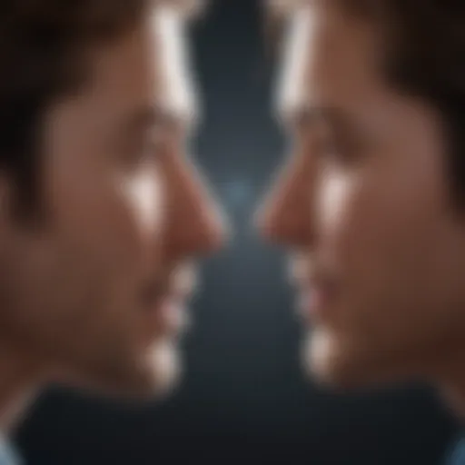 An abstract representation of deep engagement in conversation