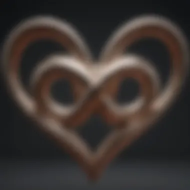 Intertwined Hearts A visual representation of emotional bonds depicting intertwined hearts