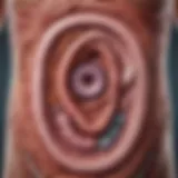 Illustration depicting the barrier function of the intestinal lining