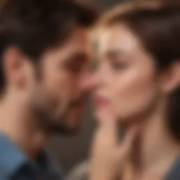 Ethereal connection symbolizing emotional depth