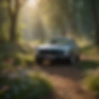 Nature's Embrace for Emotional Wellness A peaceful nature scene with blooming flowers and gentle sunlight, representing emotional well-being.