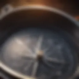Illustration of a compass representing personal direction and values