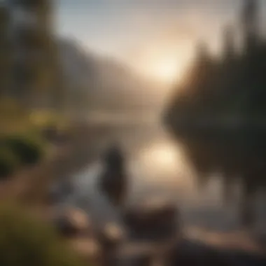 A serene landscape symbolizing mindfulness and calmness