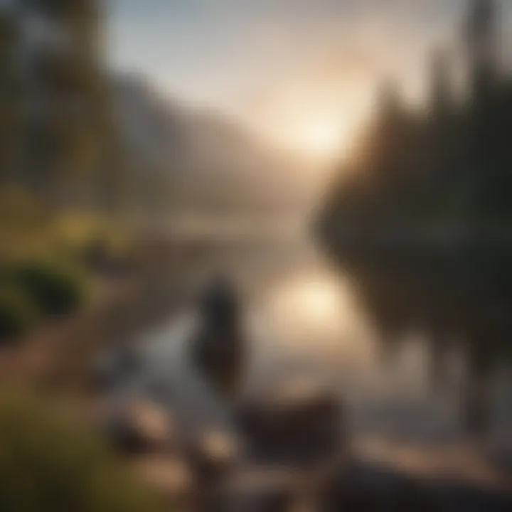 A serene landscape symbolizing mindfulness and calmness