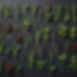 Close-up of various herbs used in parasite tinctures