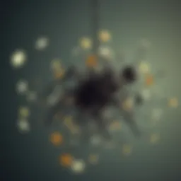 A tangled web of communication representing passive-aggressive behavior