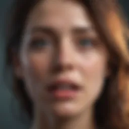 Abstract representation of emotional turmoil