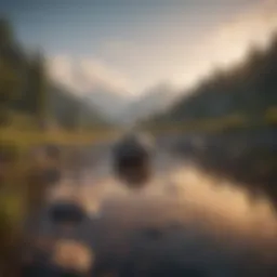 A serene landscape symbolizing inner peace