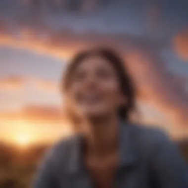 A vibrant sky representing joy and fulfillment