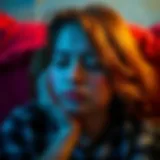 Abstract representation of sudden sadness