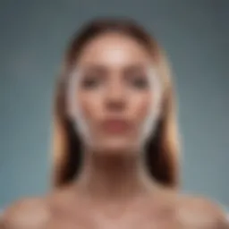An abstract representation of self-confidence as a glowing aura around an individual standing tall.