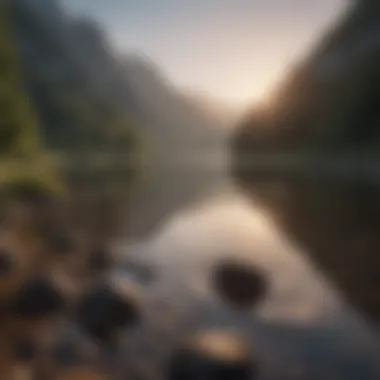 The Calmness of Focus A serene landscape symbolizing focus and tranquility