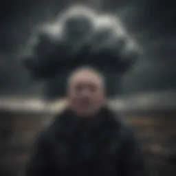 A dark cloud symbolizing overwhelming sadness