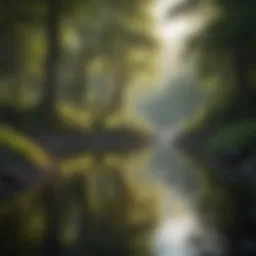 A serene landscape symbolizing tranquility and reflection