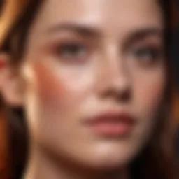 Glowing skin after red light therapy