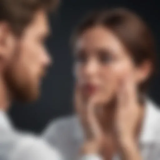A thoughtful individual analyzing gestures and expressions
