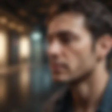 Introspection and Emotional Recognition A thoughtful individual reflecting in solitude