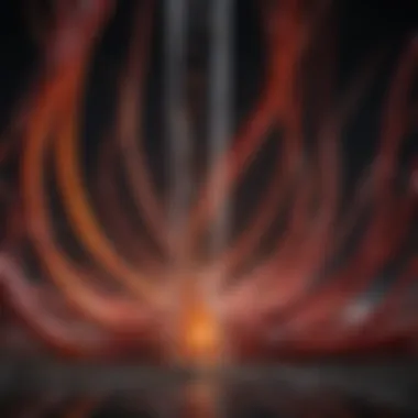 Energy Flow and Consumption An abstract representation of energy flow and consumption.