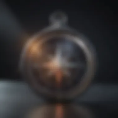 Guiding Light to Self-Improvement Illustration of a compass pointing towards positive habits and self-improvement