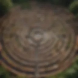 Illustration of a labyrinth symbolizing the complex nature of habits