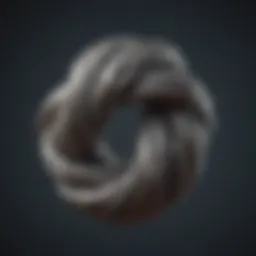 Illustration of a tangled knot being unraveled