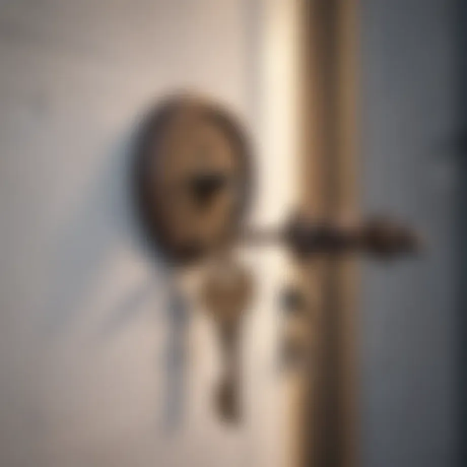 Illustration of a mystical key unlocking a door to manifestation