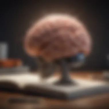Neuroscience of Gratitude Journaling Illustration depicting brain activity and gratitude journaling