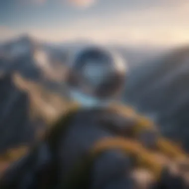Elevate Your Mind Motivational quote on mountain peak