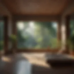Serene meditation environment