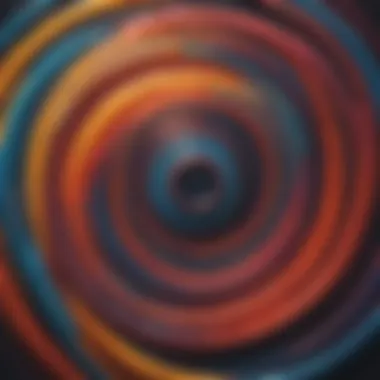Vibrant Abstract Expression Abstract artwork depicting colorful swirls and patterns