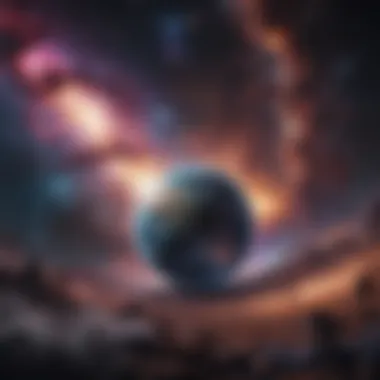 Celestial Dreamscape A cosmic galaxy with swirling stars and nebulas