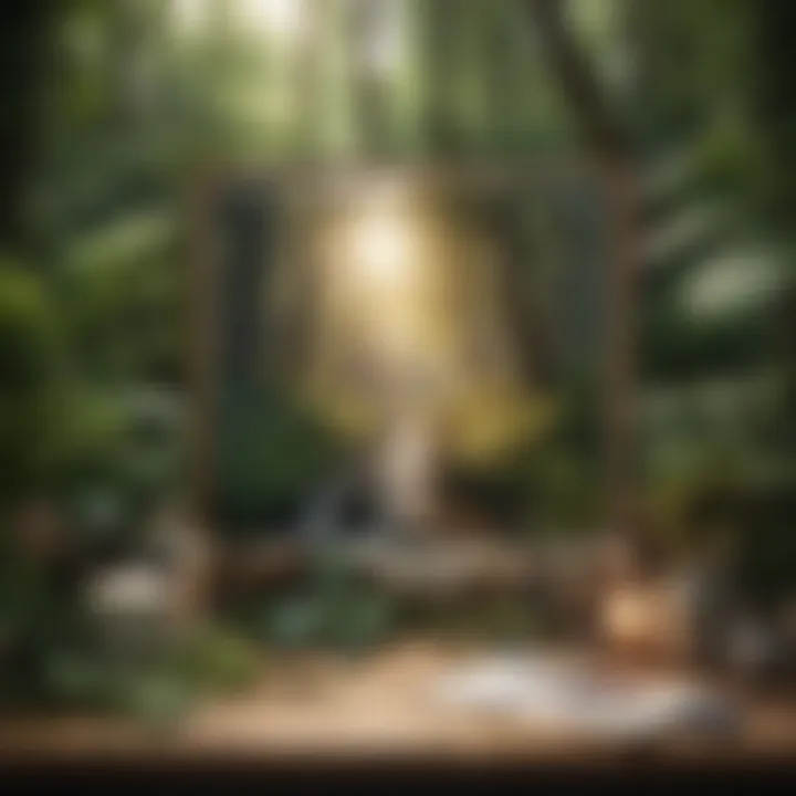 Vision Board with nature-inspired elements