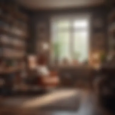 Creating a Space for Self-Reflection A cozy reading nook filled with books and comfort