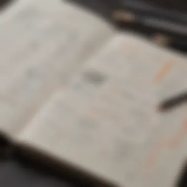 Bullet Journal with Goals and Tasks A close-up of a bullet journal with neatly written goals and tasks