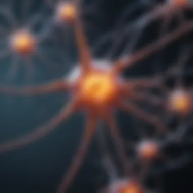 Well-being concept symbolized by interconnected neurons