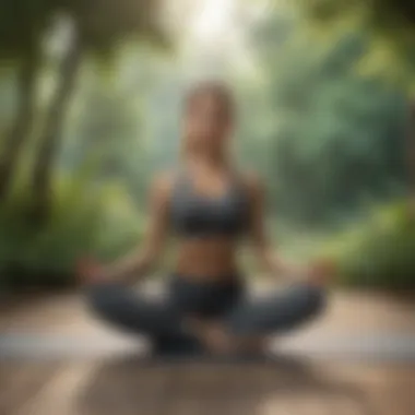 Yoga pose in serene natural setting symbolizing mind-body connection