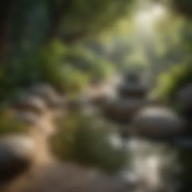 Tranquility in Nature Zen Garden Scene