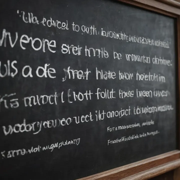Wisdom Through Words A collection of meaningful quotes written on a chalkboard